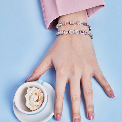 [AuraEcho]Dainty Charming Emerald Cut Daily Bracelet