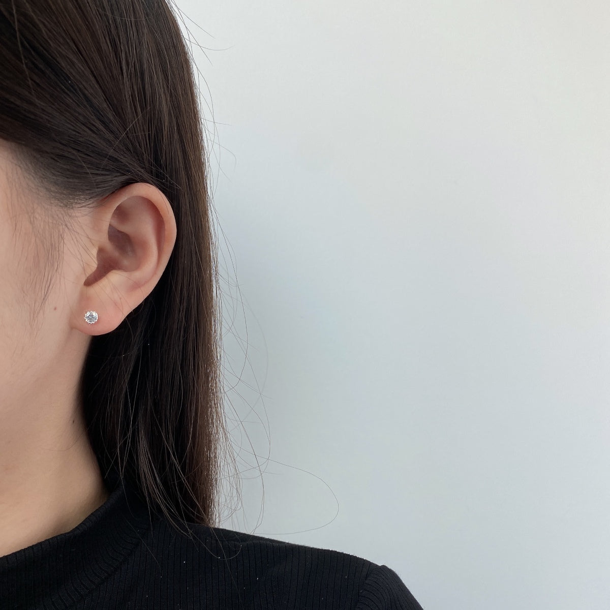 [AuraEcho]Sparkling Colorful Round Shape Earrings