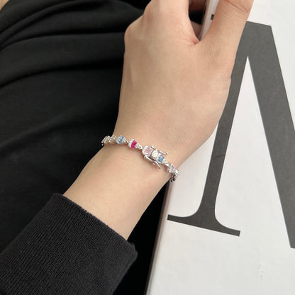 [AuraEcho]Radiant Water Drop Shape Daily Bracelet