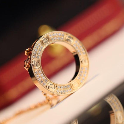 [AuraEcho]LOVE NECKLACE ADJUSTABLE ROSE GOLD