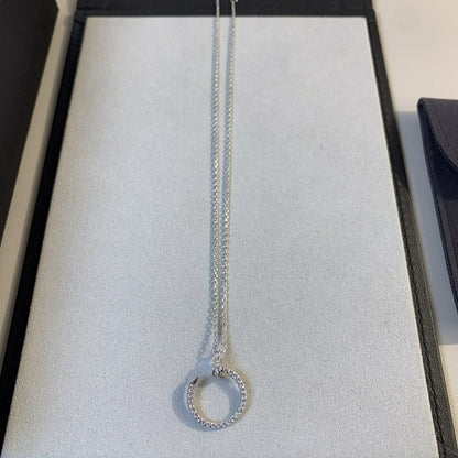 [AuraEcho]JUSTE NECKLACE SILVER DIAMONDS
