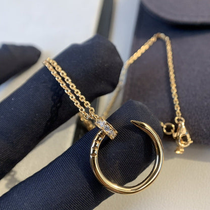 [AuraEcho]JUSTE NECKLACE PINK GOLD DIAMONDS