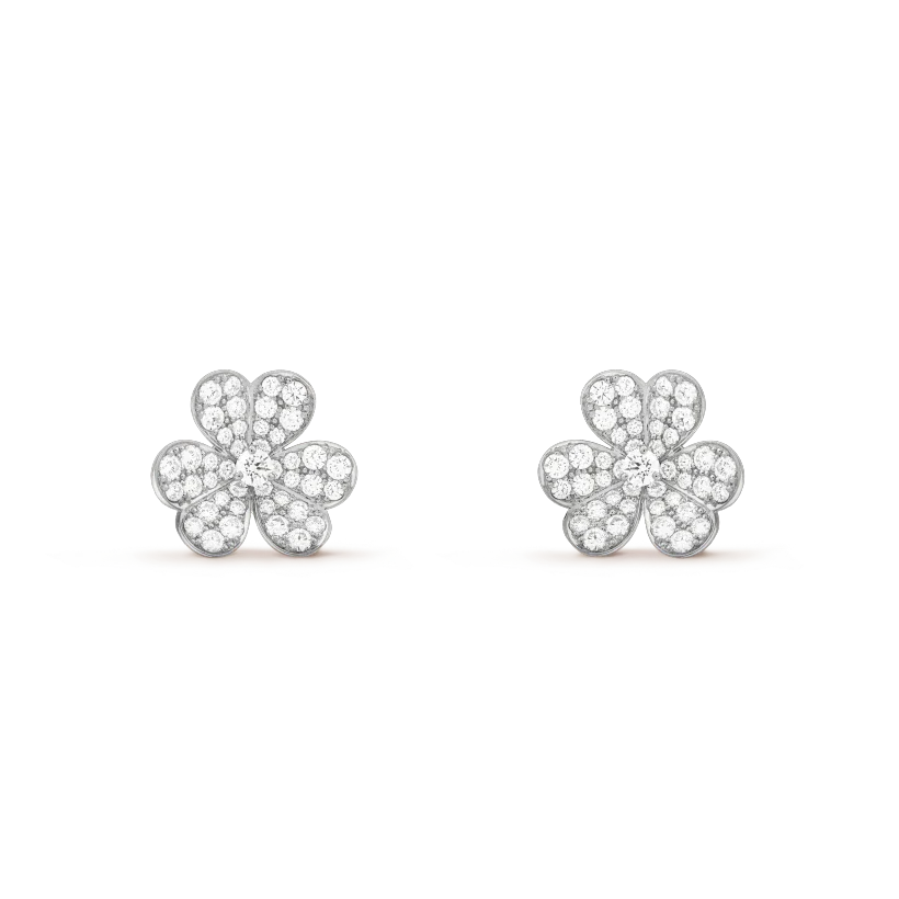 [AuraEcho]CLOVER COMOS DIAMOND EARRINGS SILVER