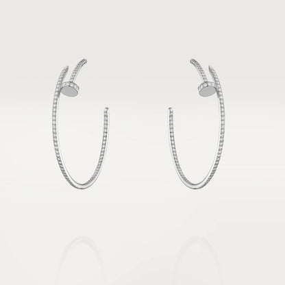 [AuraEcho]JUSTE EARRINGS FULL DIAMONDS 1.8MM