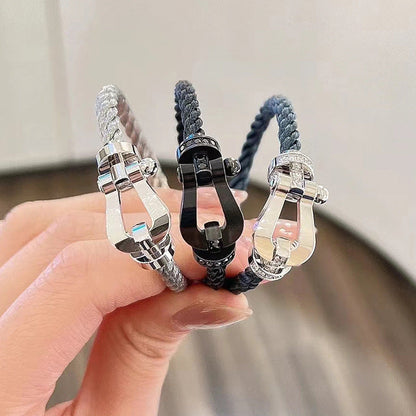 [AuraEcho]FORCE LARGE HORSESHOE NO DIAMOND BRACELET ROSE GOLD