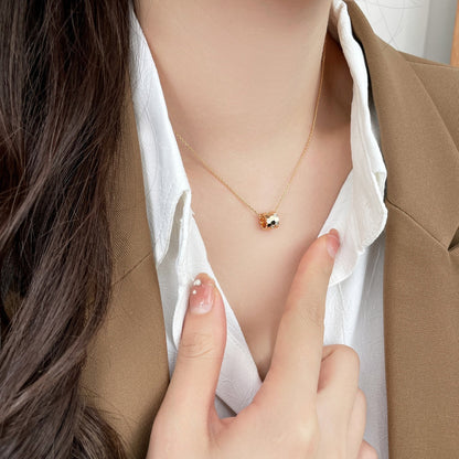 [AuraEcho]BEE MINI PEDANT DIAMOND NECKLACE