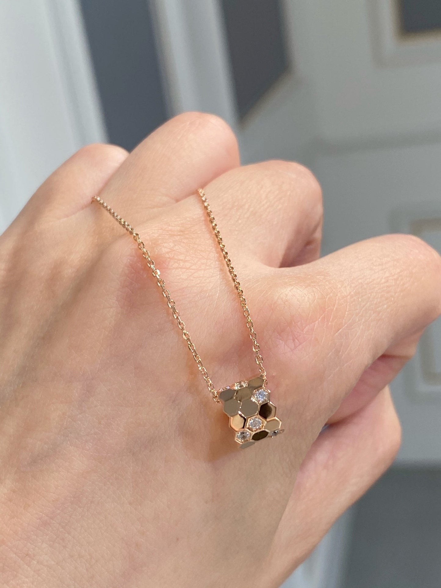 [AuraEcho]BEE LOVE DIAMOND NECKLACE