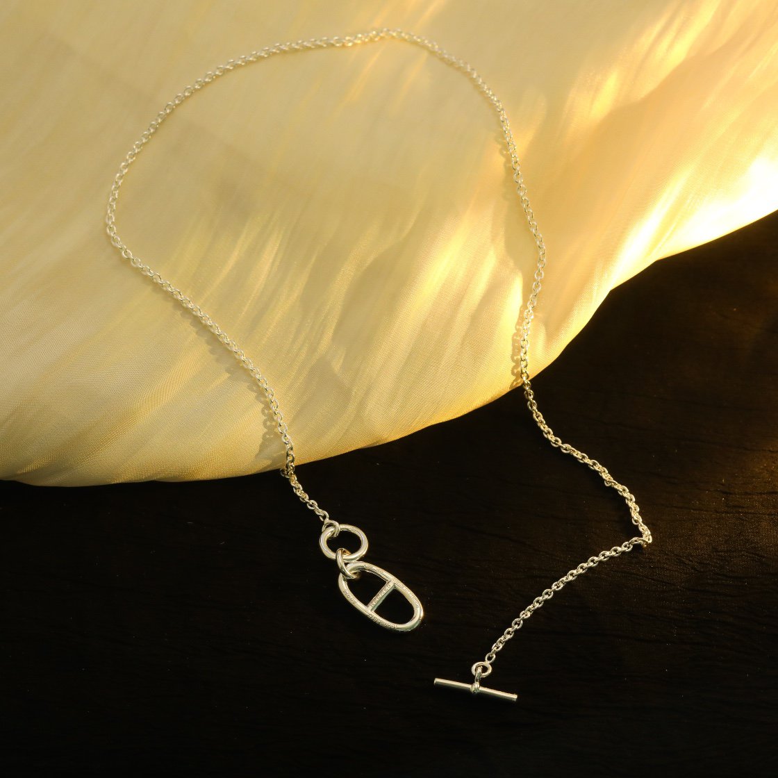 [AuraEcho]HM CHAINE D'ANCRE PENDANT NECKLACE STERLING SILVER