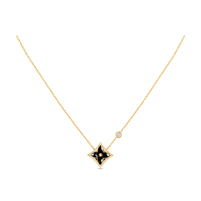 [AuraEcho]STAR BLACK MOP NECKLACE